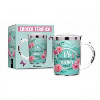 1101 CANECA PLASTICA INOX SW - VO GRANDE AMOR