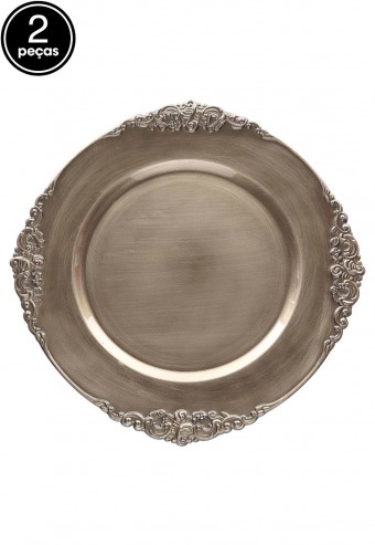 945746u sousplat galles barroco champagne antique