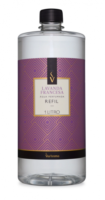 REFIL VIA AROMA 1LT AGUA PERF. CLASSICA LAVANDA FRANCESA