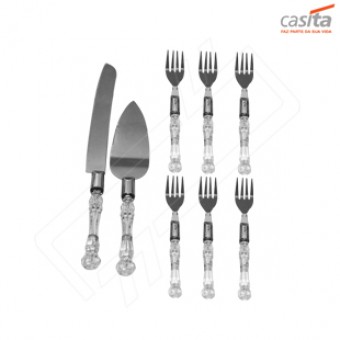 Ca08039 jg talheres bolo 8pc inox