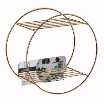 2322 PRATELEIRA REDONDA DECORA ROSE 40 CM