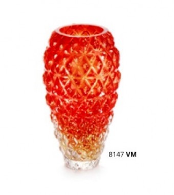 8147/VM VASO DIAMANTE GOLD PQ / VERMELHO