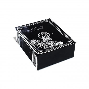 PB01.3046.BRI CAIXA DE ACO P/CHA LIVRO DE POCOES