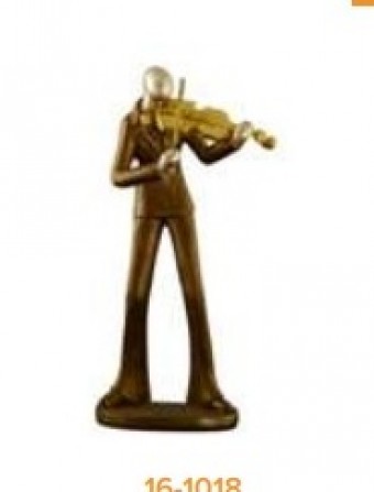 16-1018 estatueta musico violonista ou