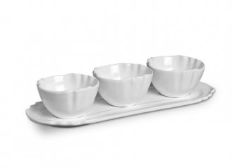 75.9305 CONJ.4 PCS P/MOLHO TUNISIA BRANCO