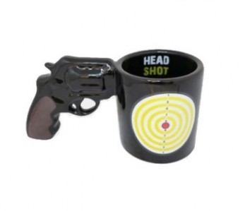 10024554 CANECA FORMATO 3D 350ML ARMA HEAD SHOT   :SEM GTIN