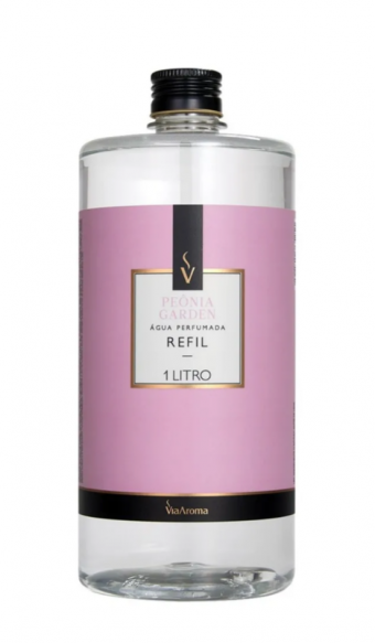 REFIL VIA AROMA 1LT AGUA PERF. CLASSICA PEONIA GARDEN