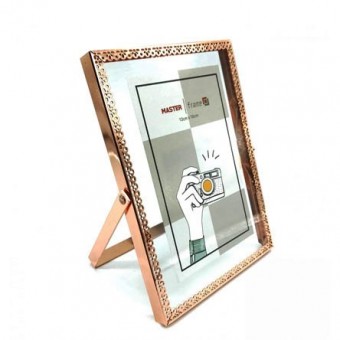 LMT9069 PORTA RETRATO DE FERRO ETNICO ROSE 13X18 CM