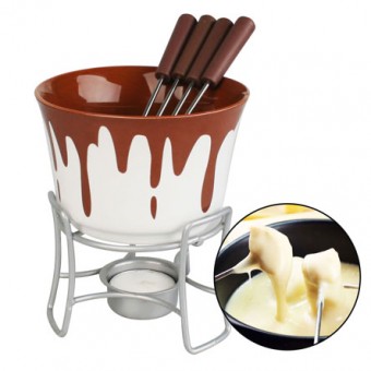 CJFN-016 CONJUNTO PARA FONDUE BRUXELAS 06 PCS