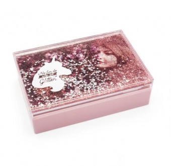 LY2081 CAIXA DE FOTOS GLITTER UNICORNIO