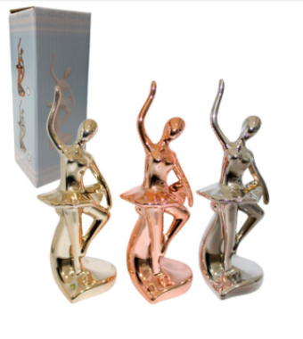 MG-5189 ENFEITE DE CERAMICA BAILARINA COLORS I 06X18 CM