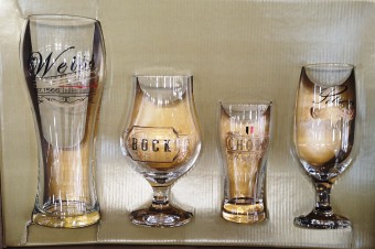 KIT01 KIT CERVEJEIRO 4 COPOS DECORACAO ORIGINAL