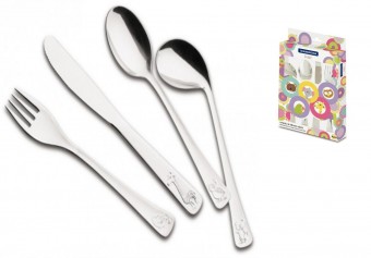 66970/010 JOGO DE TALHERES INOX P/ CRIANCA 04 PCS