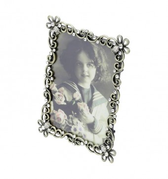 25944 PORTA RETRATO  DE ZAMAC 10x15 14X2X19CM