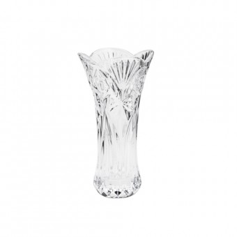 35259 VASO VIDRO SODO-CALCICO PETALS TRANSPARENTE 14x8x25cm