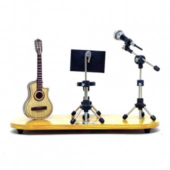 Set Miniatura de Violão Elétrico