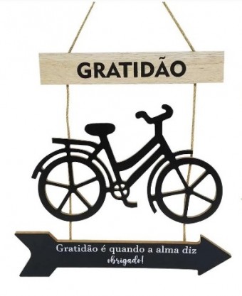 1302 PLACA 31X30CM BICICLETA MDF