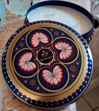 Vela lata luz da vida 300g