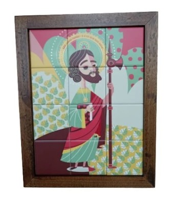 3093AG-117 QUADRO AZULEJO - SAO JUDAS 48X38CM