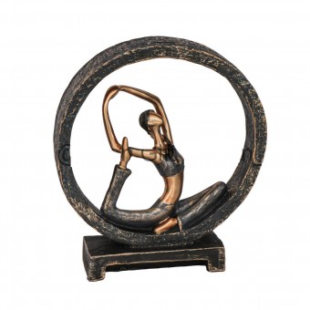 83353 YOGA RESINA DECOR CIRC 3 25X7.4X28CM