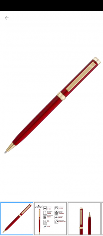 DI10080V CANETA CROWN LIVERPOOL GOLD ESF