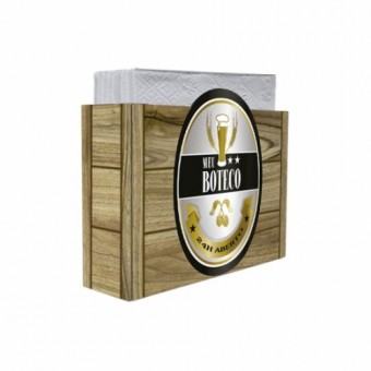 Br01.1786.lis suporte de chapa de aco p/guardanapo meu boteco