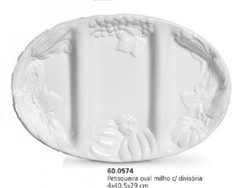 60574 petisqueira oval milho divisórias