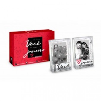 1164 PORTA RETRATO AGUA PEQ DUPLO - JANEIRO A JANEIRO