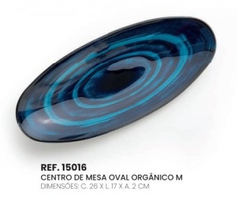 15016 CENTRO DE MESA OVAL ORGANICO M - OCEAN