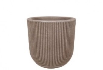 R.0980.029.029.16 VASO SP 27 - 29 X 29 CM  ANTIQUE CASTANHO