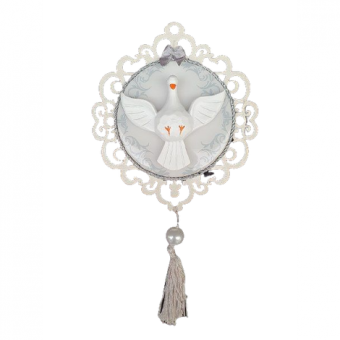 L-ADGP04 MANDALA ESPIRITO SANTO POMBO PRATA