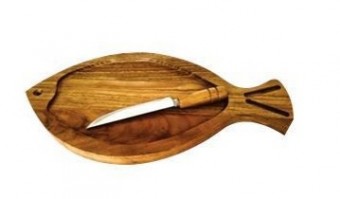 TABUA P/PEIXE COM FACA P/DESCAMAR
