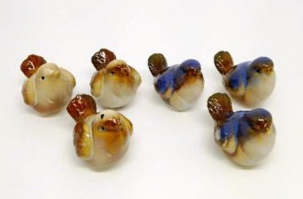 JY1855  PASSARINHO MINI PORCELANA