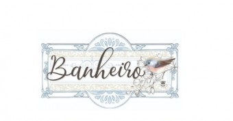 P19492 QUADRO BANHEIRO PASSARINHO 15,5X27,5