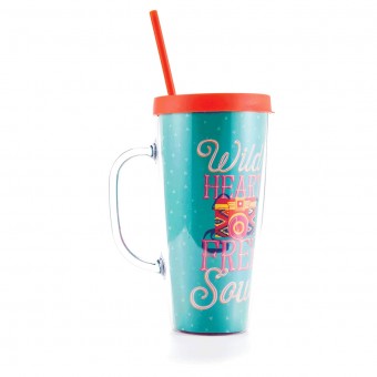 Ly0442 caneca g com canudo ch etnica