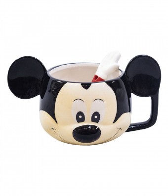 DYFS19-MK2-D CANECA MICKEY ROSTO C/ COLHER