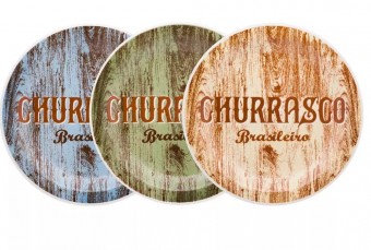 062899 CJ PRATOS RASOS 26CM  SORTIDO CHURRASCO - J609-0001