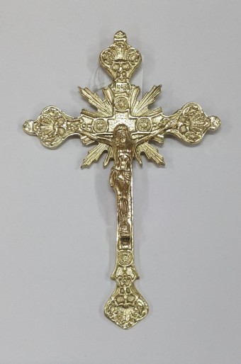 CRUCIFIXO EXPLENDOR PAREDE BRONZE