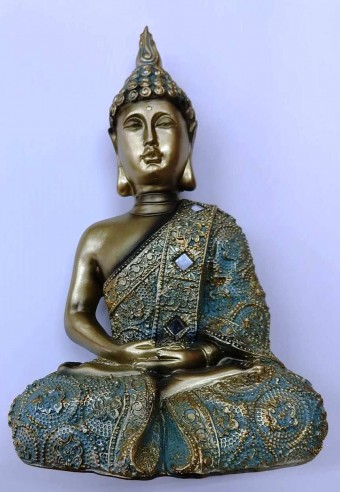 BZ910191 BUDA 20CM VERDE DOURADO