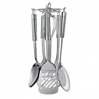 IN6283 CJ. UTENSILIOS PARA COZINHA COM SUPORTE GIRATORIO 6 PC.