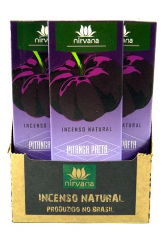 10-808 Incenso Natural Pitanga Preta  9 Varetas  Linha
