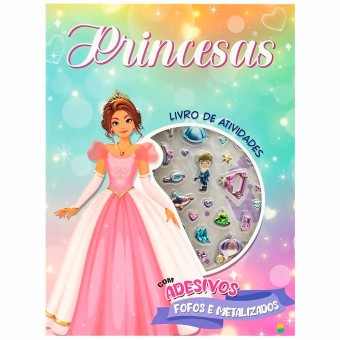 1178016 LIVRO ATIVIDADES C ADESIVO PRINCESAS