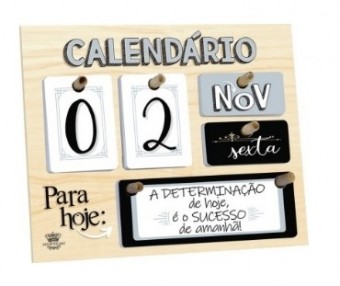 C700 calendário permanente de mesa para hoje: a determinação.. 18x22
