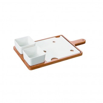 Pcln-020 cj p/ queijo porcel 37cm 4pc