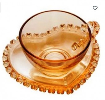 1681 XICARA CHA C PIRES 170ML CORACAO CRISTAL