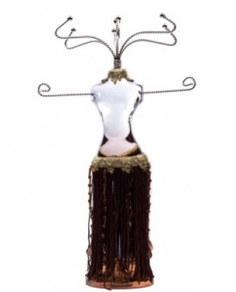 4772 C9 PORTA JOIA BAILARINA MARRON 30CM