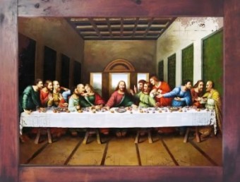 3093PG-005 QUADRO POSTER SANTA CEIA 30CMX40CM