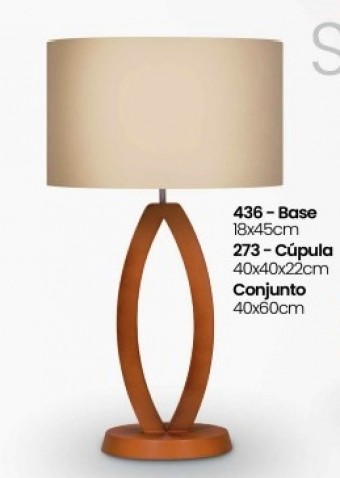 436 IMB ABAJUR AR IMBUIA CUP TEC BEGE