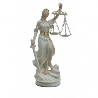 36310 dama da justica 11cm creme