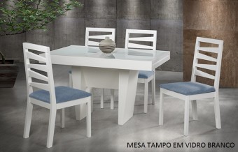 0422 - MESA ELÁSTICA ARACAJU 76cm (alt) x 80cm (larg) x 120/180cm (comp)
